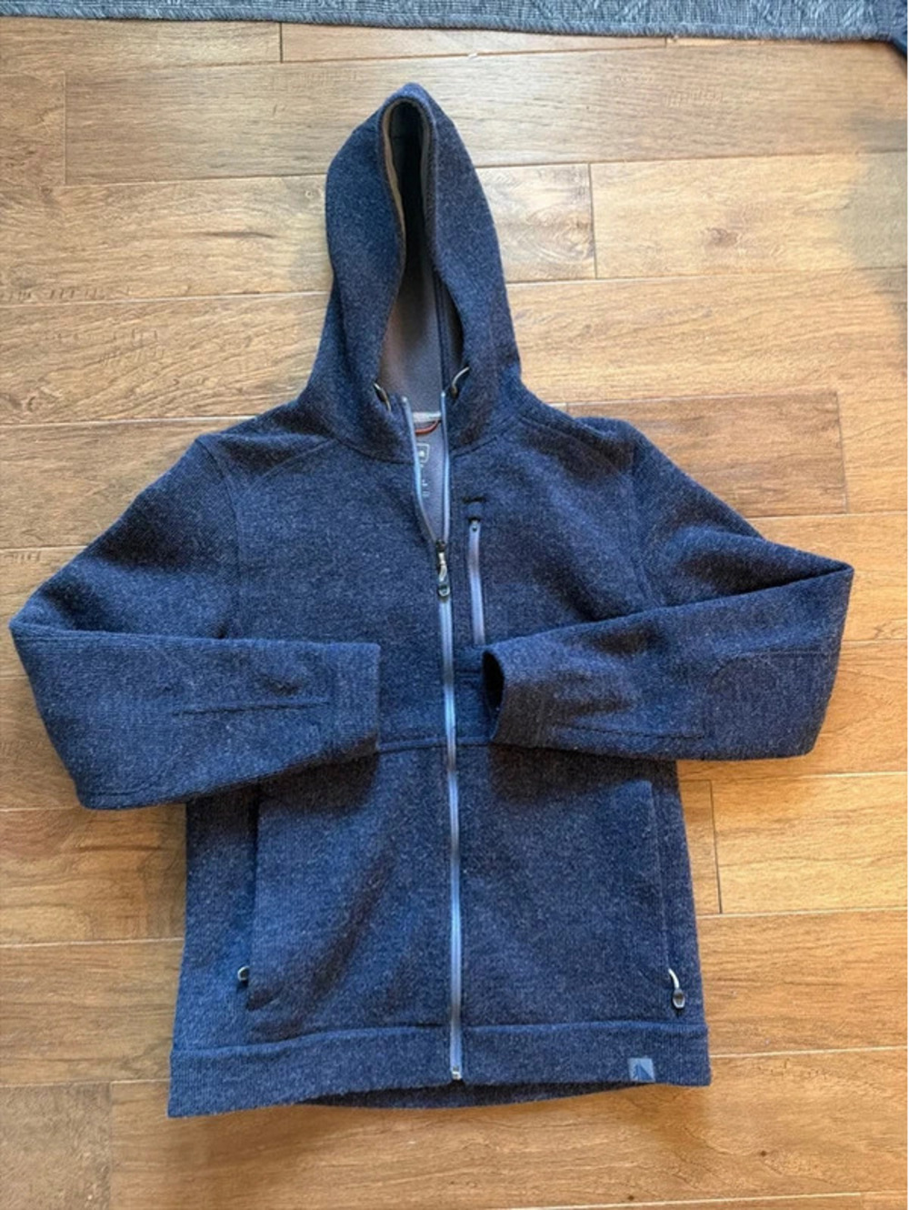 L.L.Bean Women’s Sweater Fleece Full-Zip Hooded Jacket Gray Size S Regular